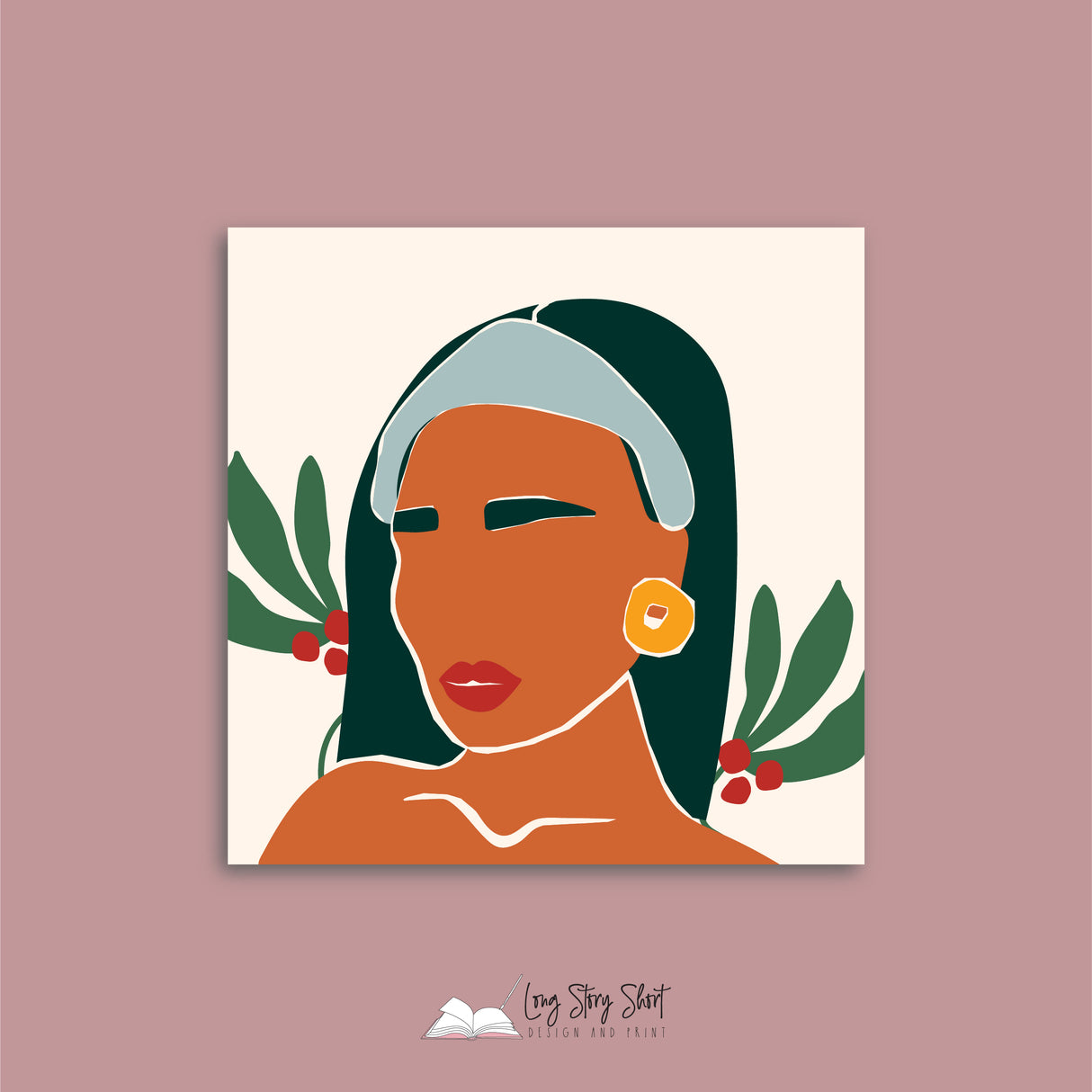 Woman Abstract Portraits Vinyl Label Pack