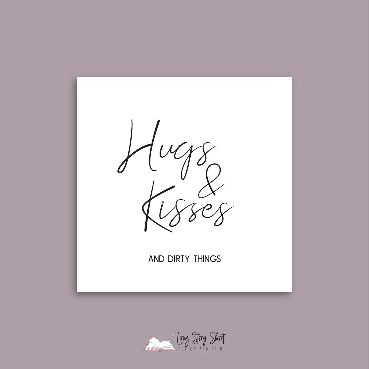 Hugs Kisses and dirty things Vinyl Label Pack