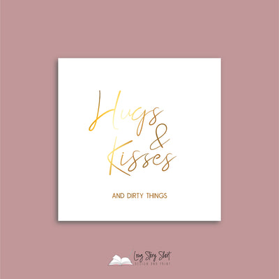 Hugs Kisses and dirty things Vinyl Label Pack