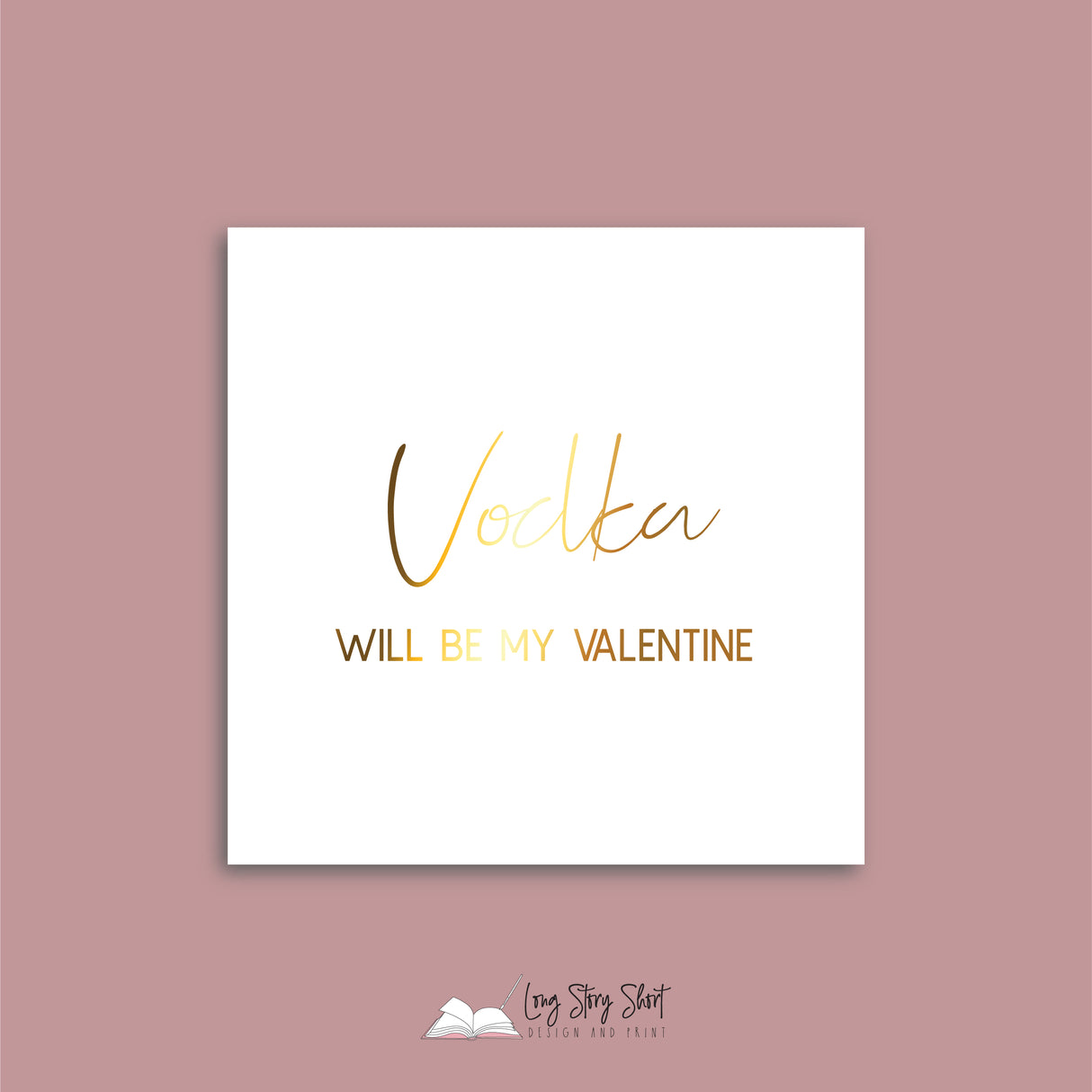 Vodka will be my Valentine Vinyl Label Pack