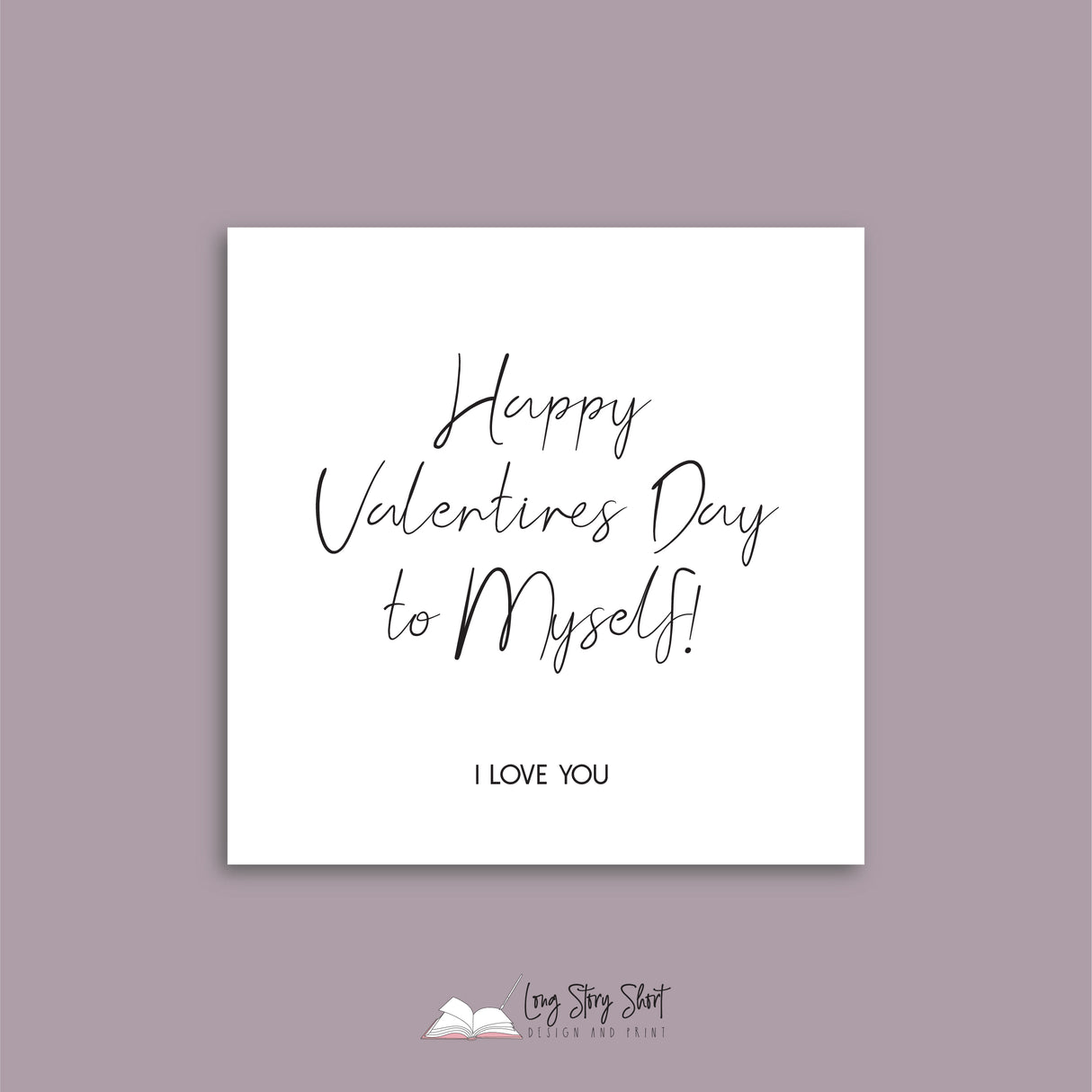 Happy Vday to myself Vinyl Label Pack