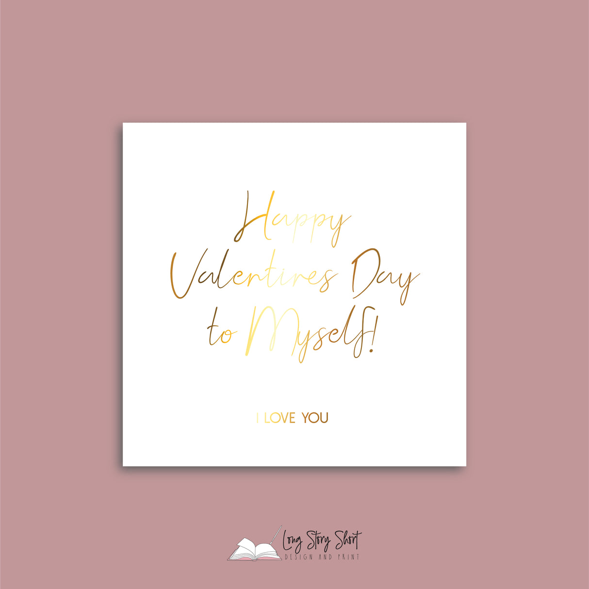 Happy Vday to myself Vinyl Label Pack