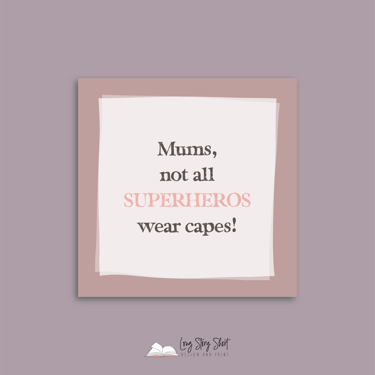 SuperHero Mums Vinyl Label Pack