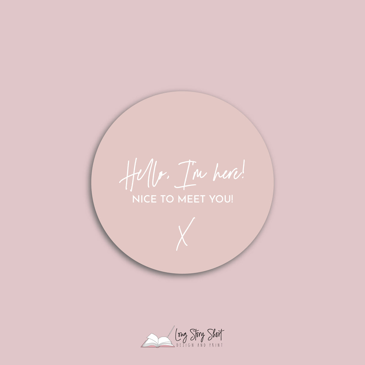 Hello I'm here Vinyl Label Pack