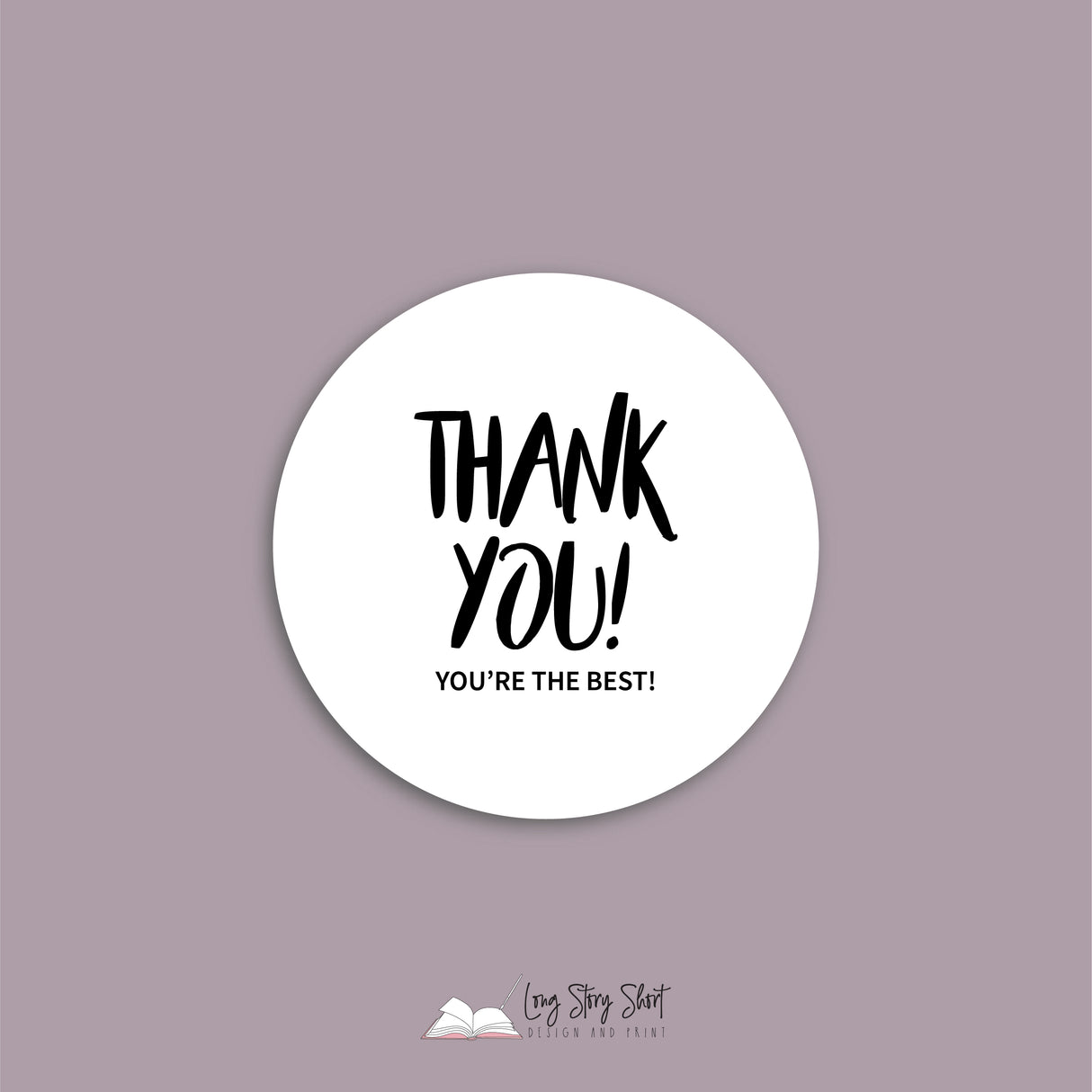Thank you! You're the Best! Vinyl Label Pack