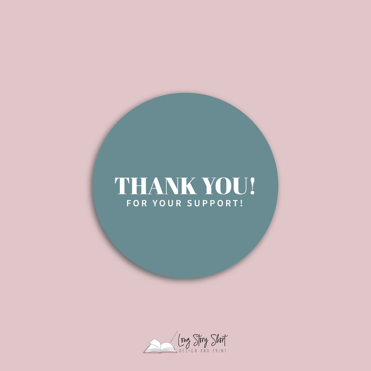 Thank you for your support Vinyl Label Pack