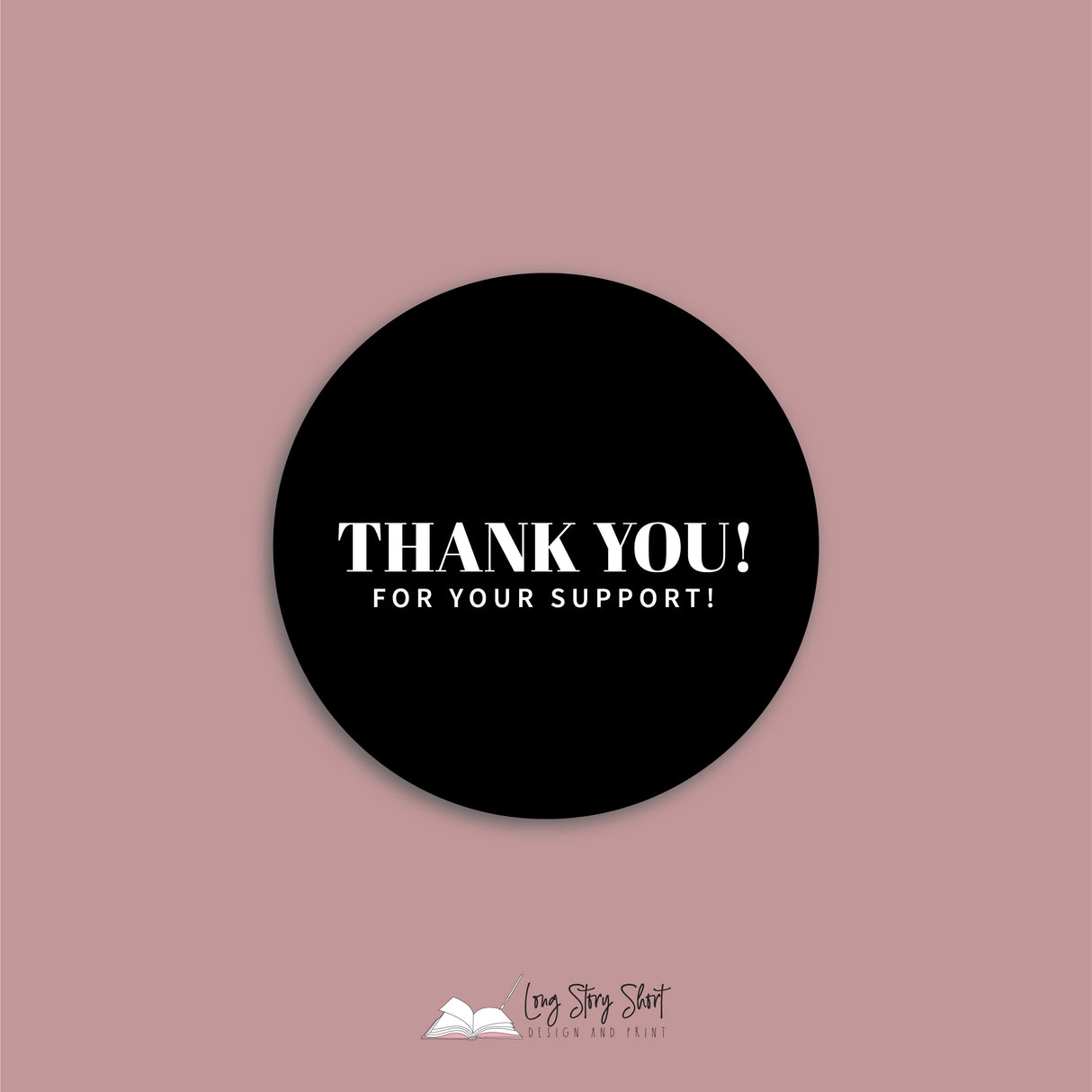 Thank you for your support Vinyl Label Pack