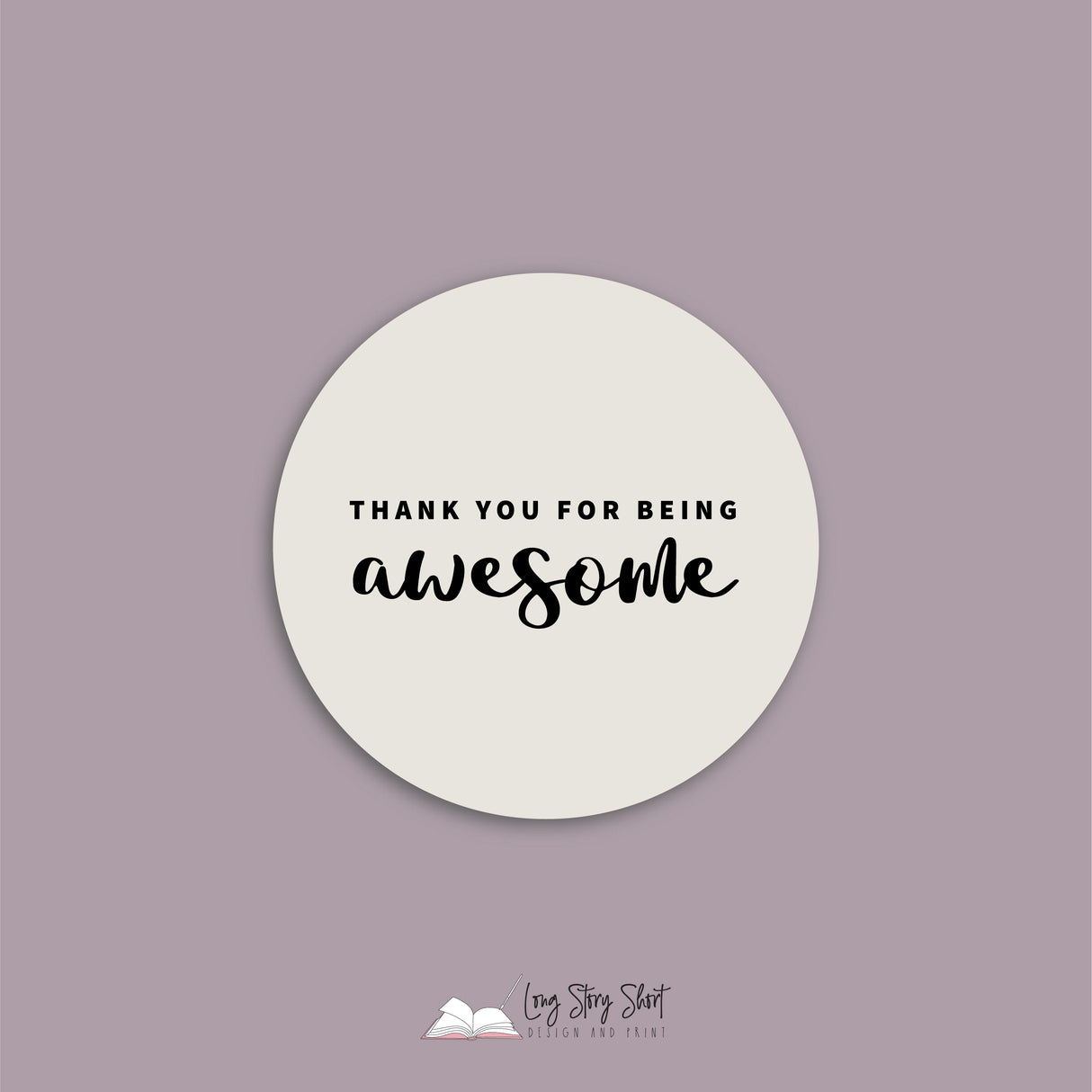 Thank you for being awesome Vinyl Label Pack