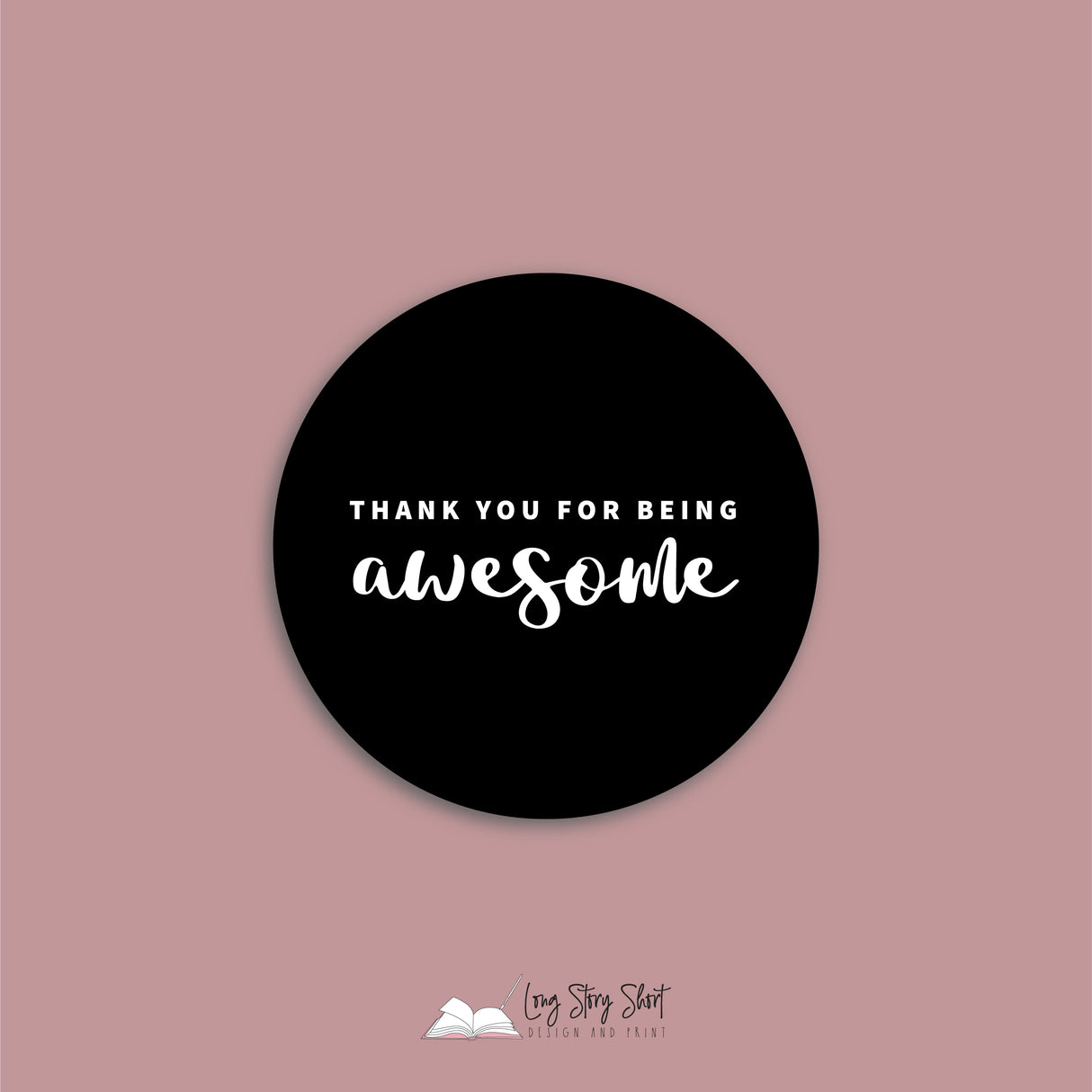 Thank you for being awesome Vinyl Label Pack