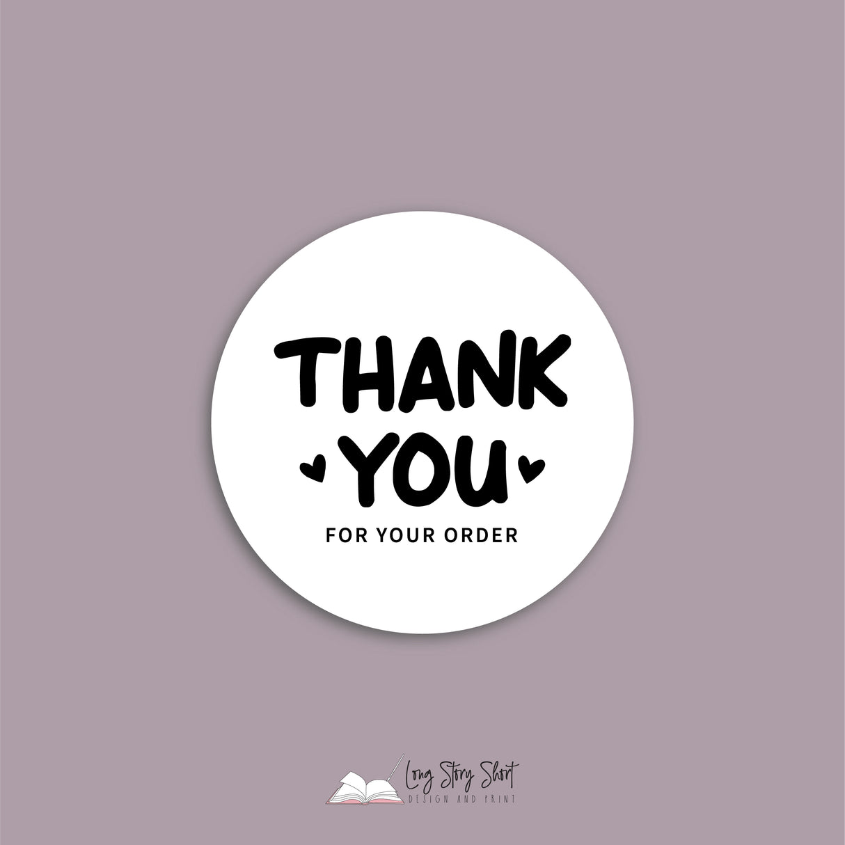 Thank you for your order Vinyl Label Pack