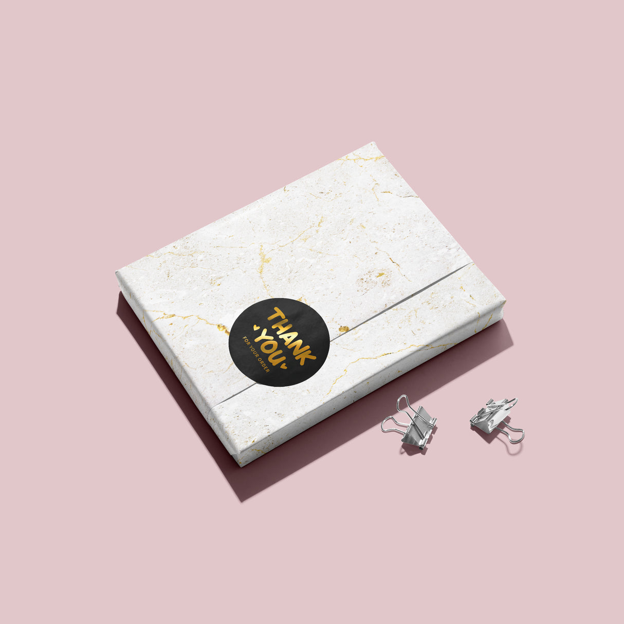 FOILED Thank you for your order Vinyl Label Pack