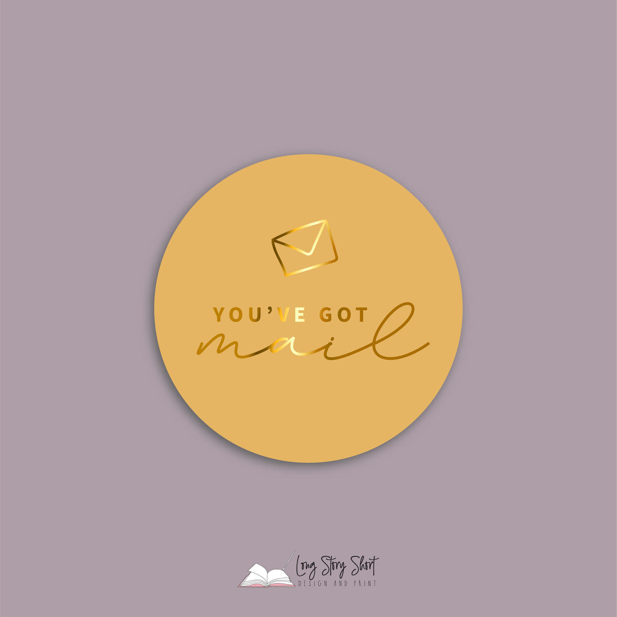 FOILED You've got mail Vinyl Label Pack