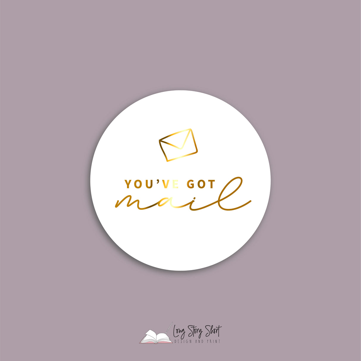 FOILED You've got mail Vinyl Label Pack