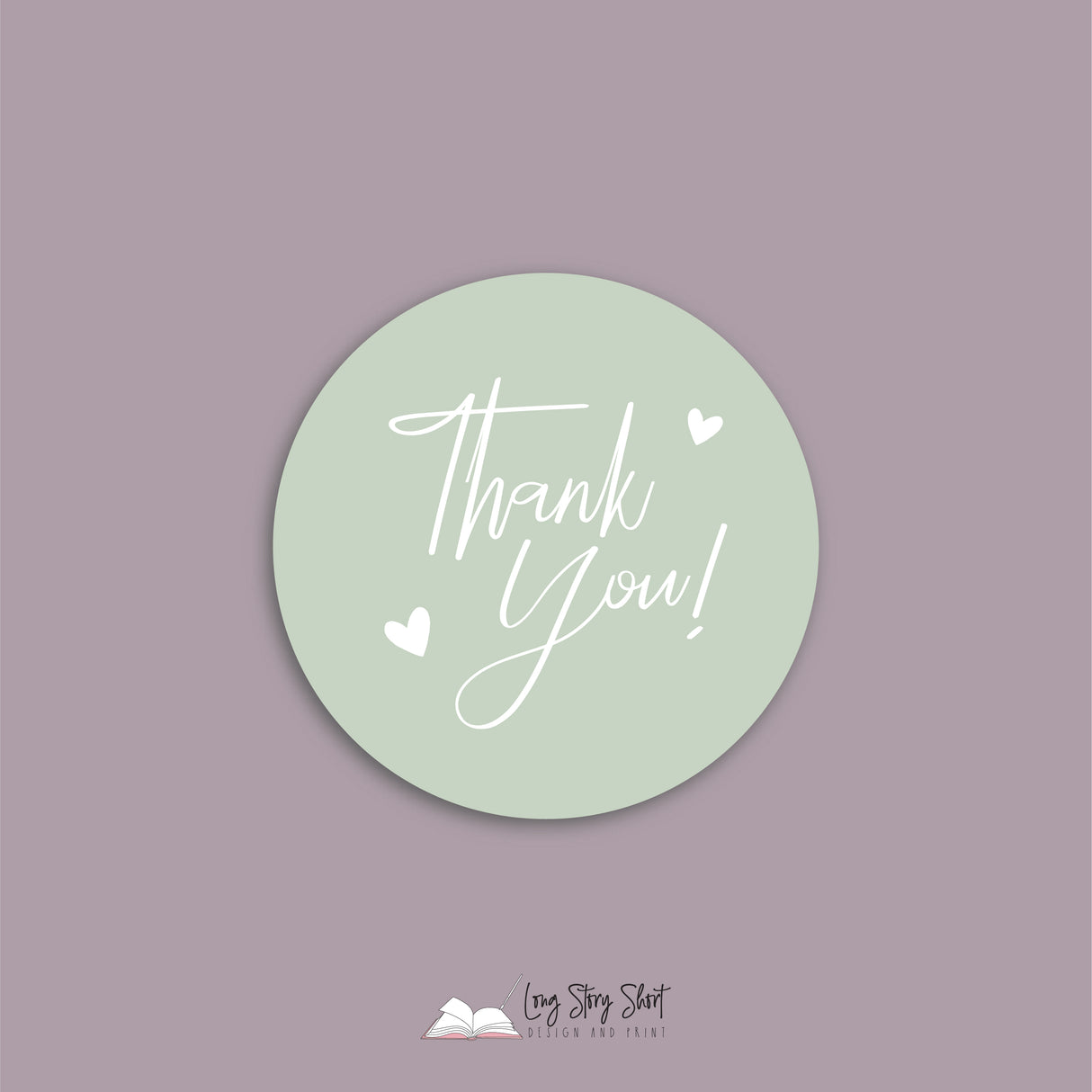 Thank you hearts Vinyl Label Pack