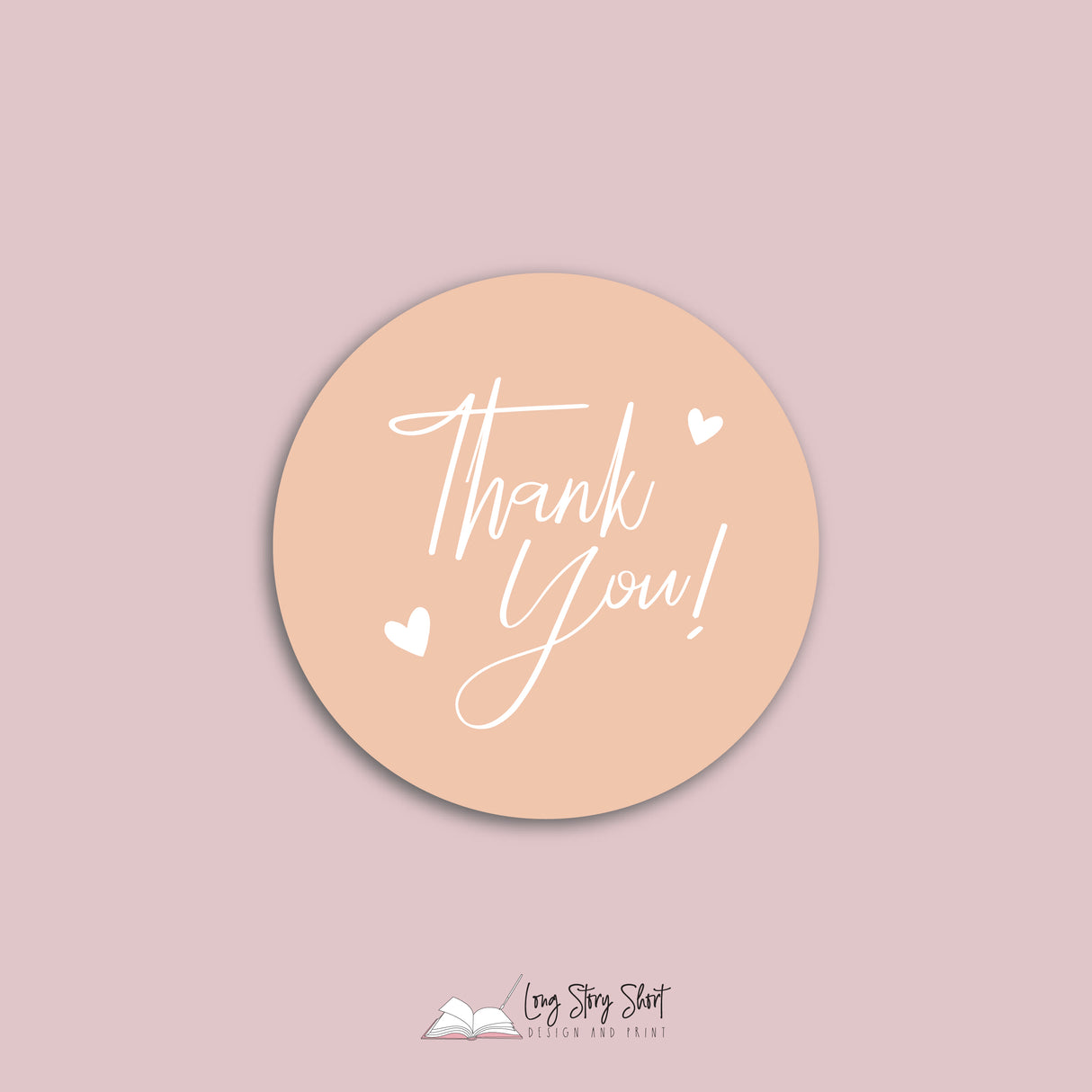 Thank you hearts Vinyl Label Pack