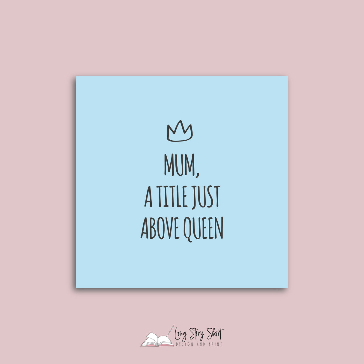 Mum A title just above queen Vinyl Label Pack