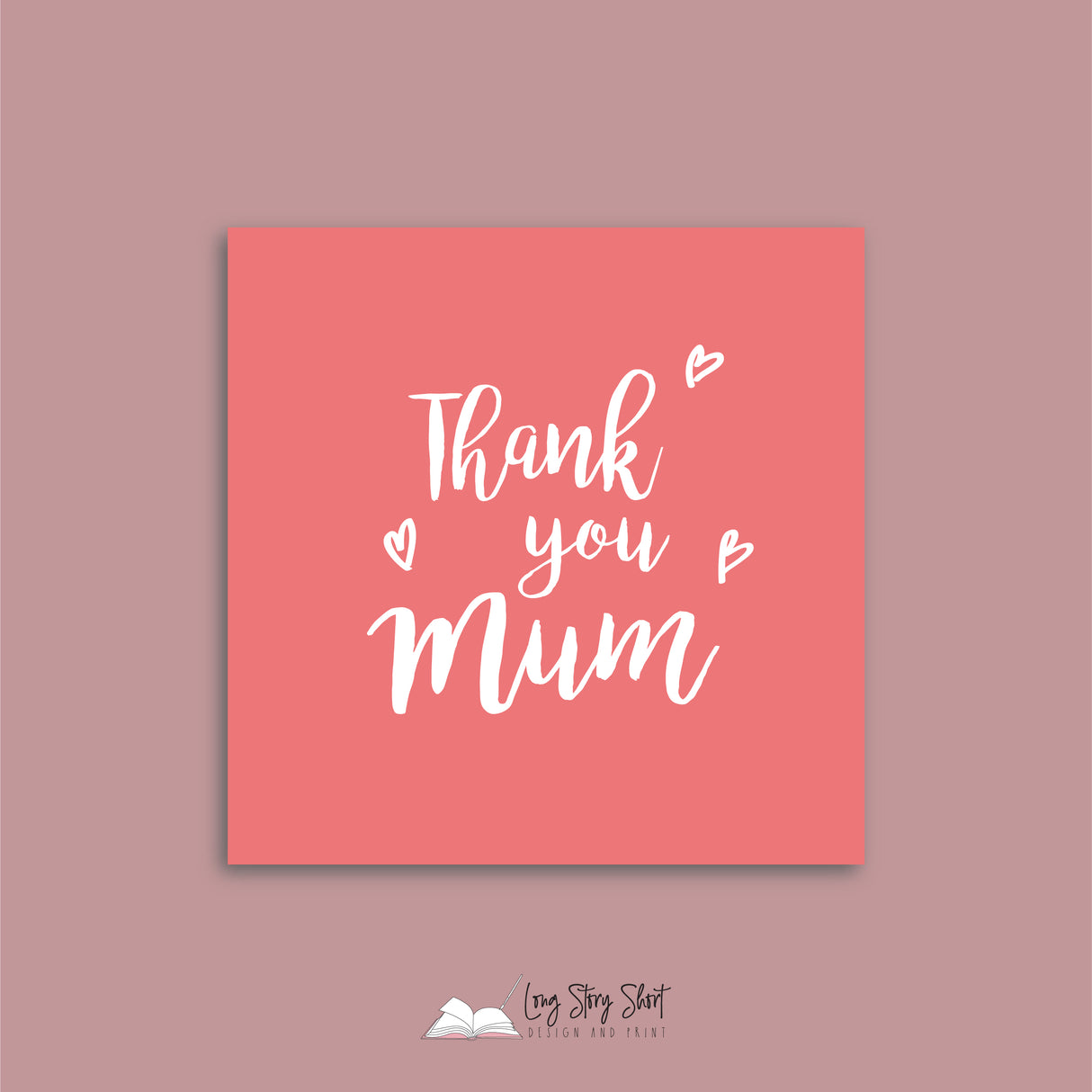 Thank you Mum Vinyl Label Pack