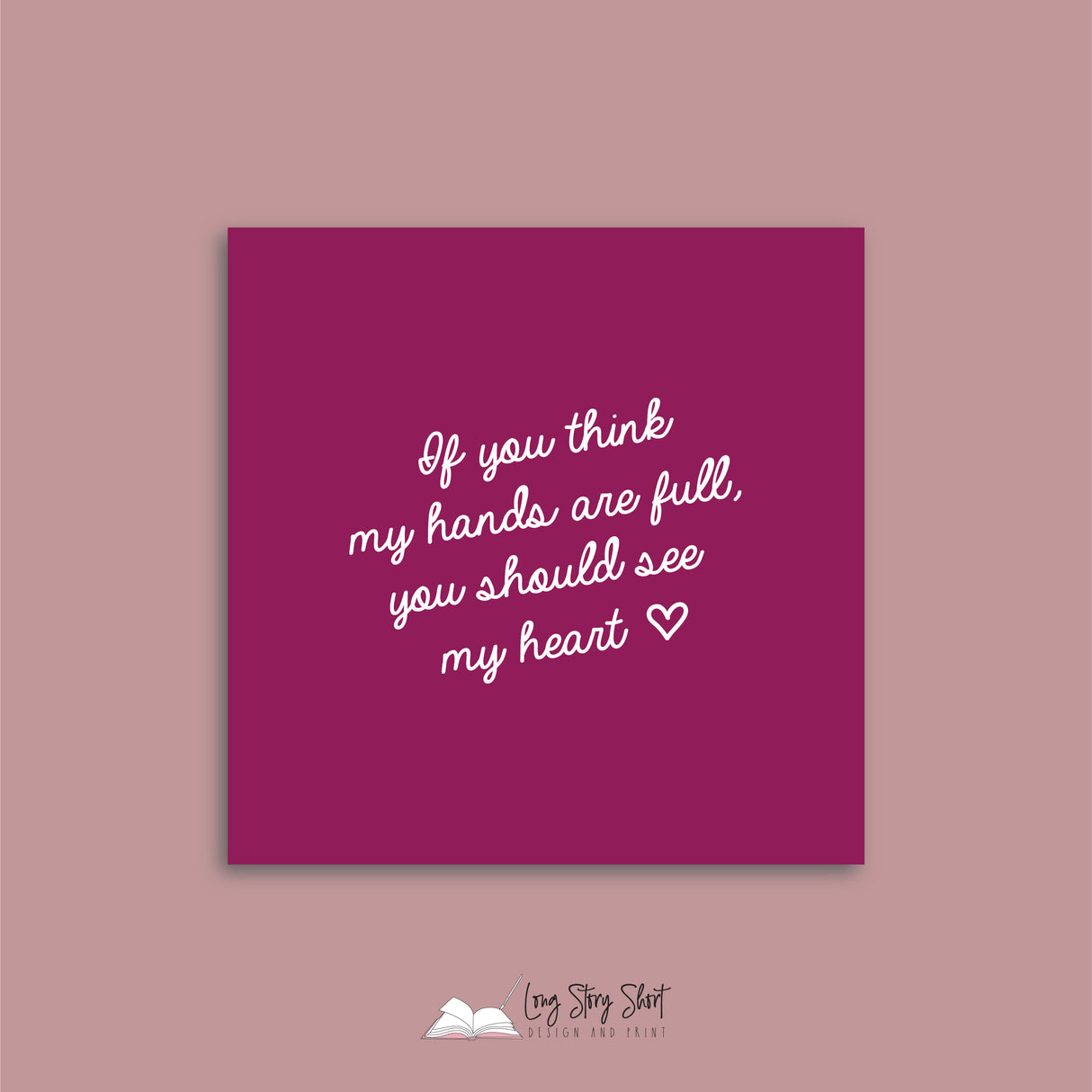 If you think my hands are full Vinyl Label Pack