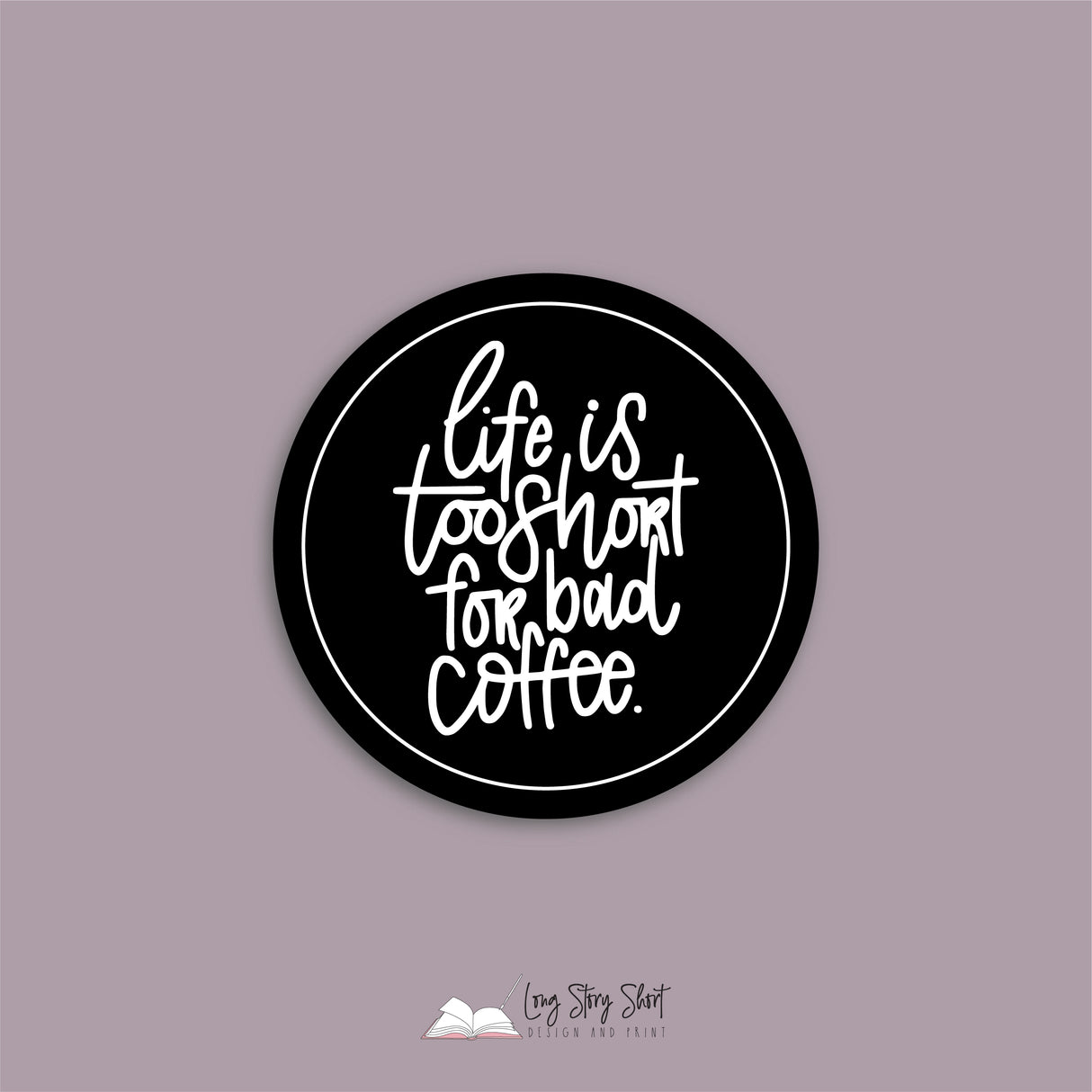 The Black Coffee Edition Round Vinyl Label Pack