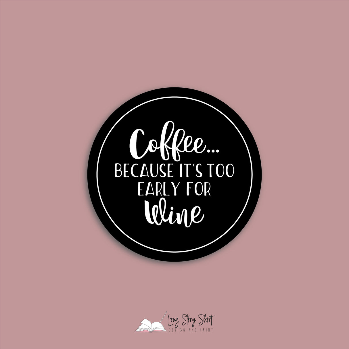 The Black Coffee Edition Round Vinyl Label Pack