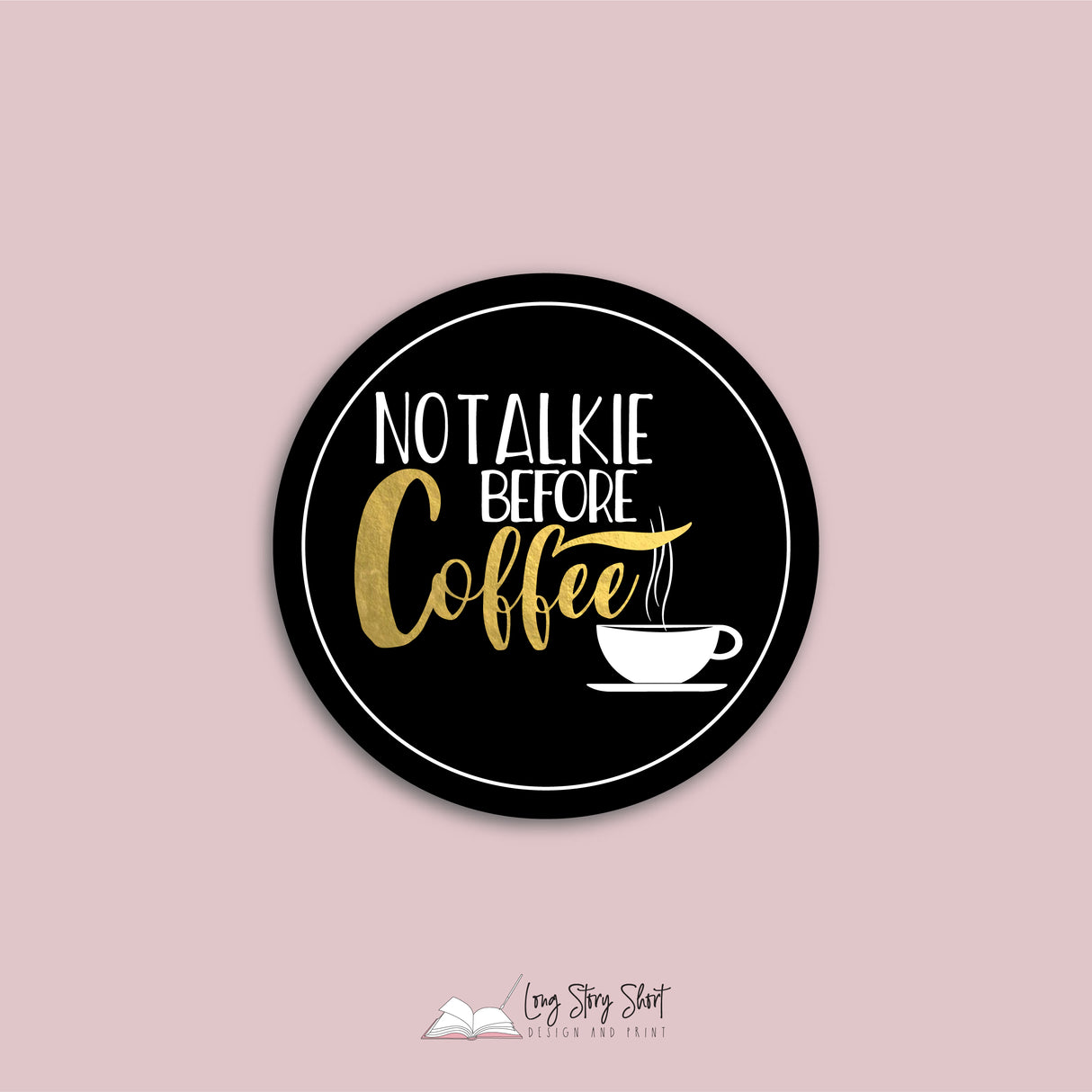 The Black Coffee Edition Round Vinyl Label Pack