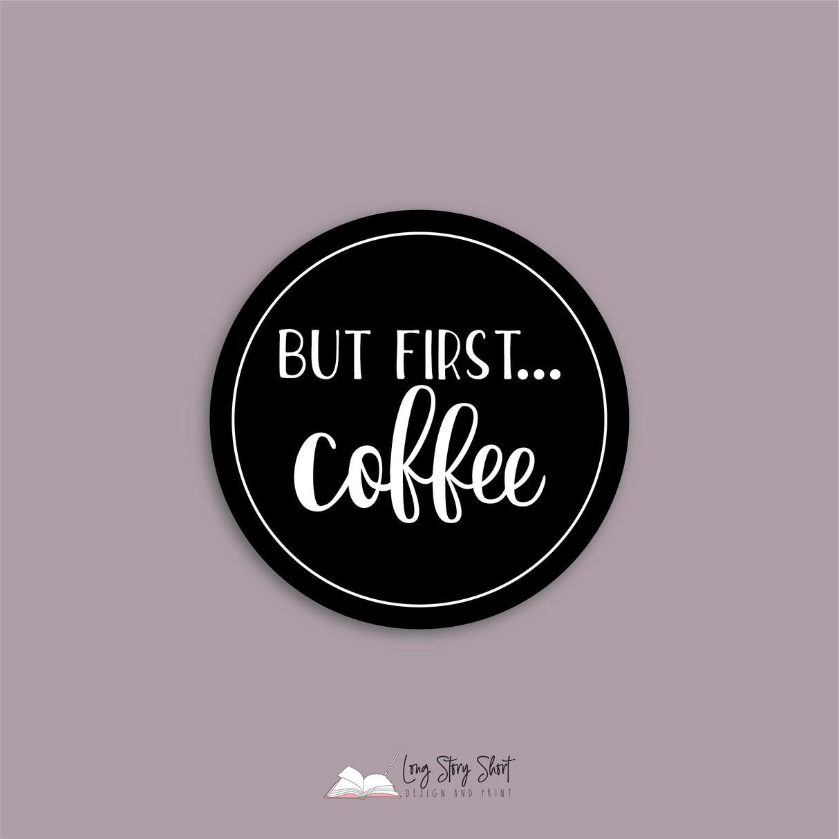 The Black Coffee Edition Round Vinyl Label Pack