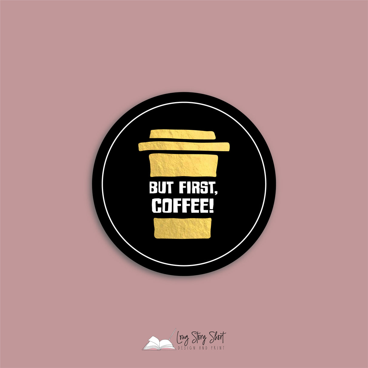 The Black Coffee Edition Round Vinyl Label Pack