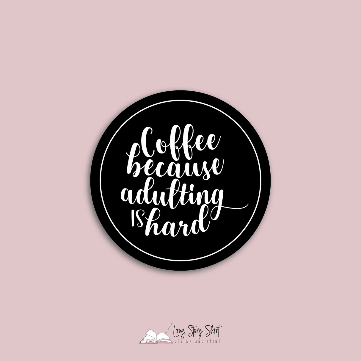 The Black Coffee Edition Round Vinyl Label Pack