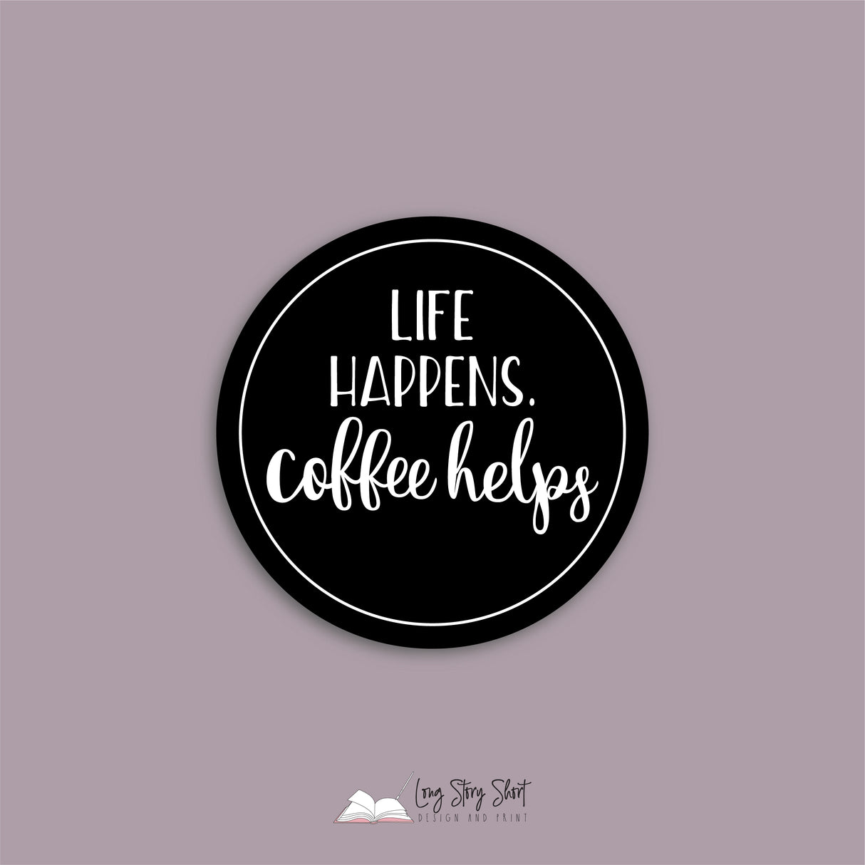 The Black Coffee Edition Round Vinyl Label Pack