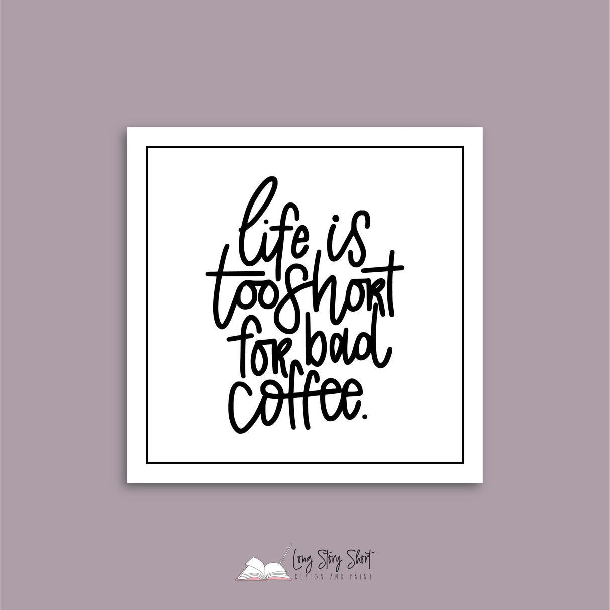 The White Coffee Edition Square Vinyl Label Pack