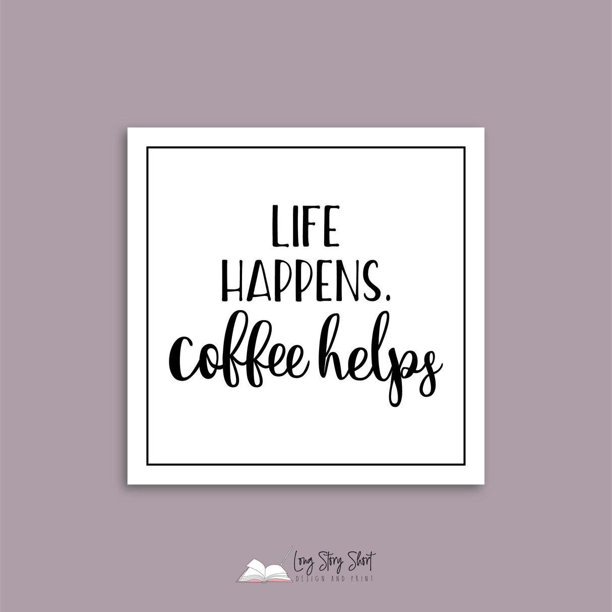 The White Coffee Edition Square Vinyl Label Pack