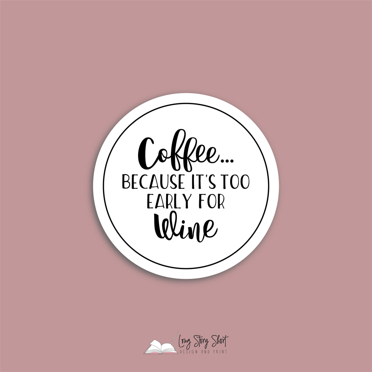 The White Coffee Edition Round Vinyl Label Pack