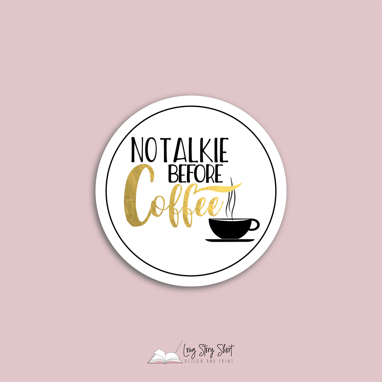 The White Coffee Edition Round Vinyl Label Pack