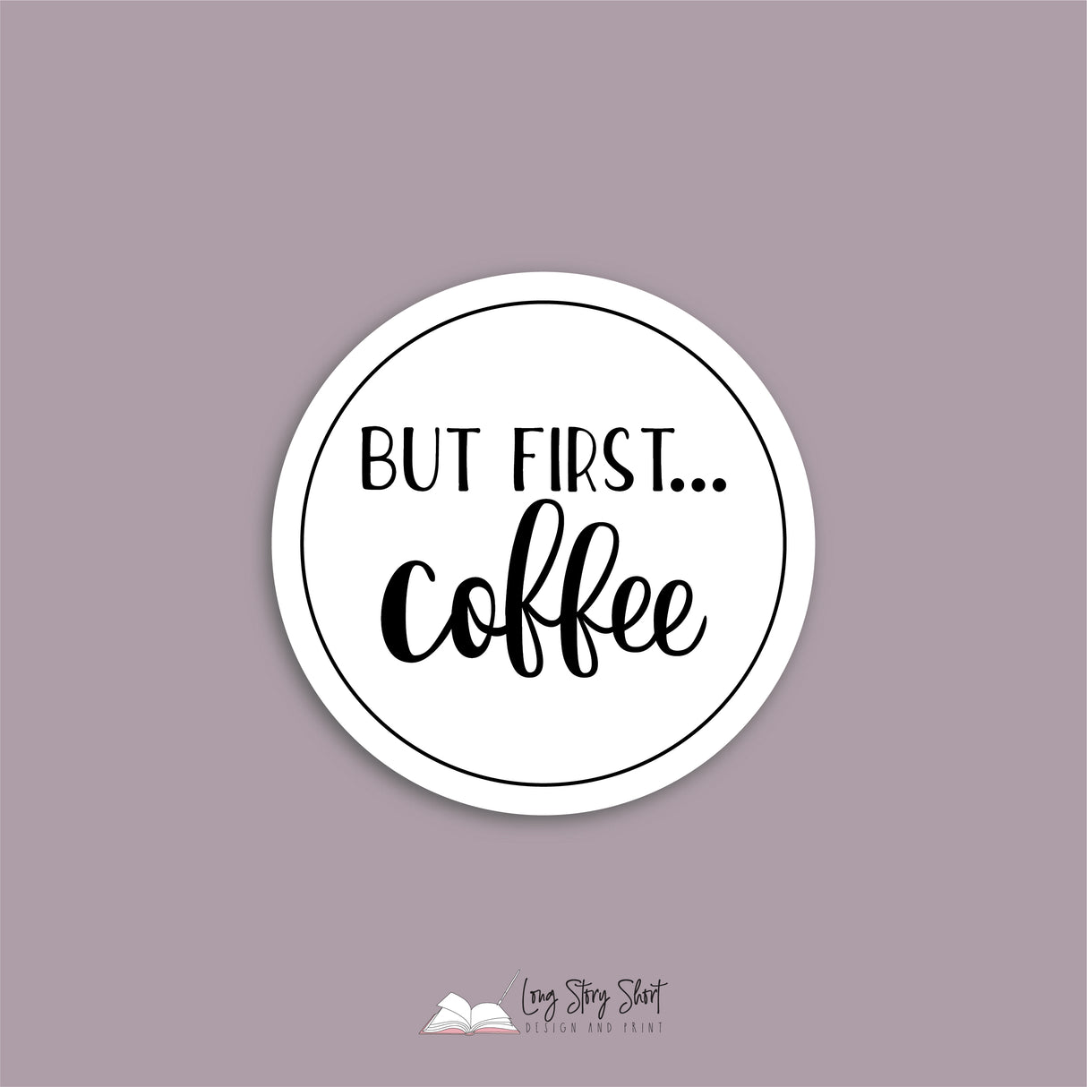 The White Coffee Edition Round Vinyl Label Pack