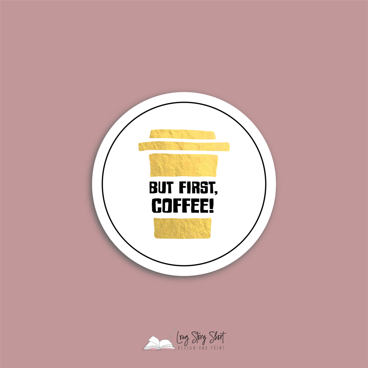 The White Coffee Edition Round Vinyl Label Pack