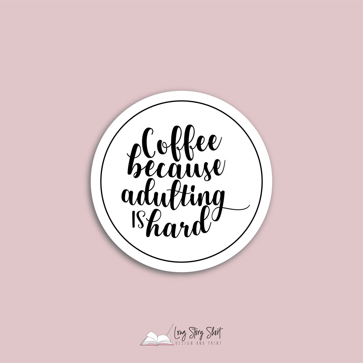 The White Coffee Edition Round Vinyl Label Pack