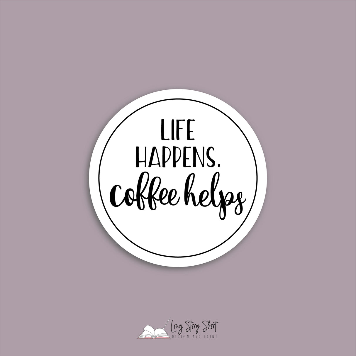 The White Coffee Edition Round Vinyl Label Pack