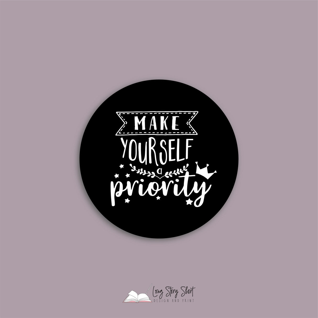 Make yourself priority Black Vinyl Label Pack