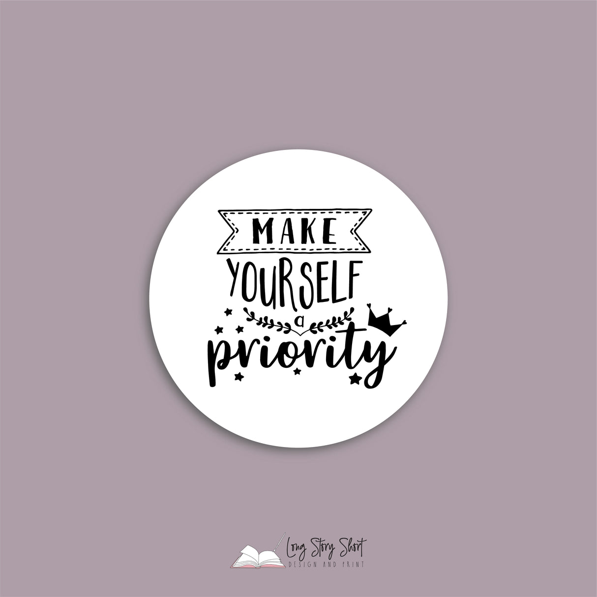 Make yourself priority White Vinyl Label Pack