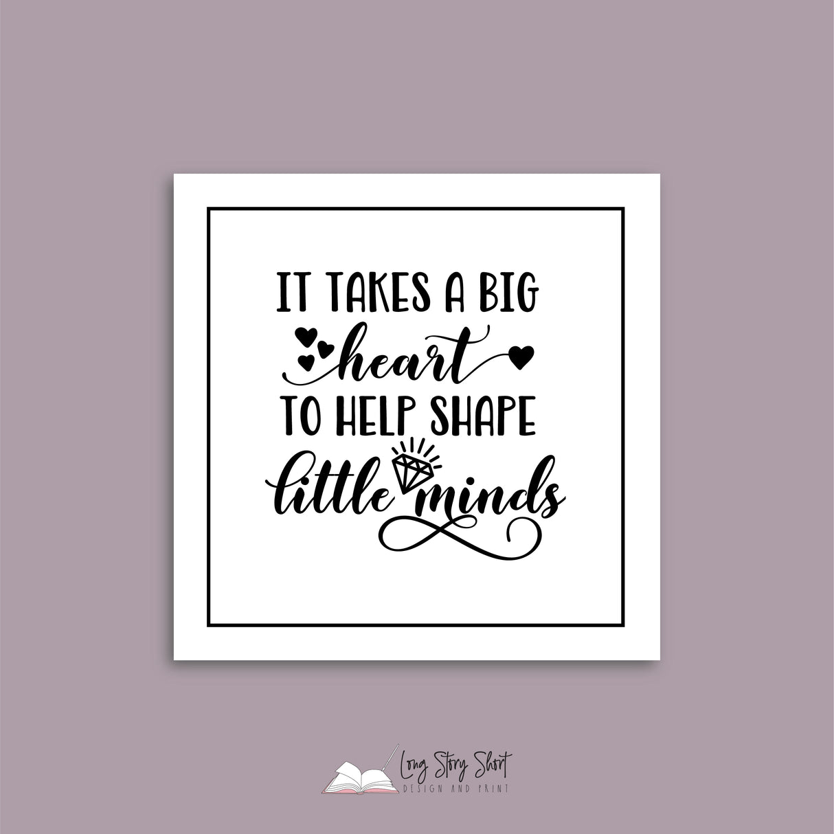 White Teacher Thank You Square Vinyl Label Pack Matte/Gloss