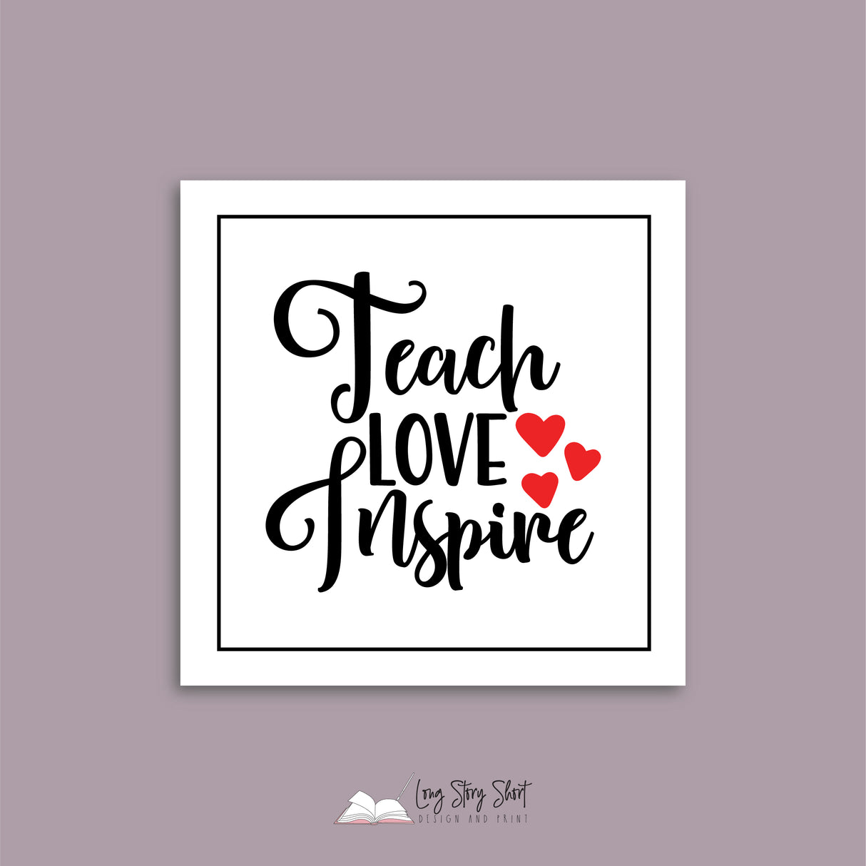 White Teacher Thank You Square Vinyl Label Pack Matte/Gloss