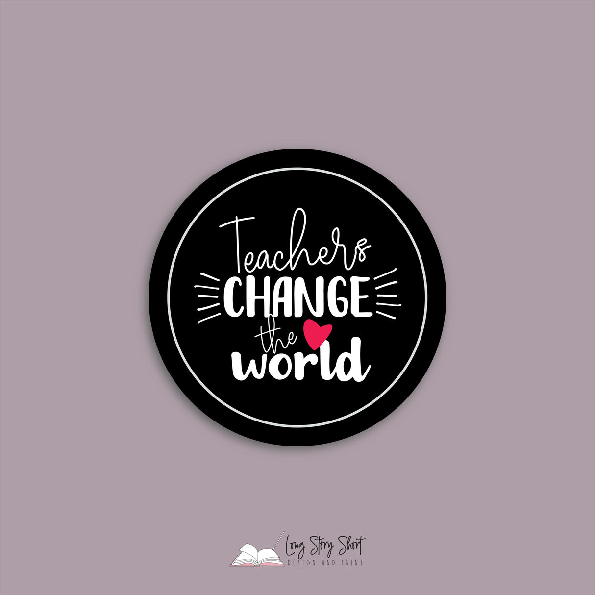 Black Teacher Thank You Round Vinyl Label Pack Matte/Gloss