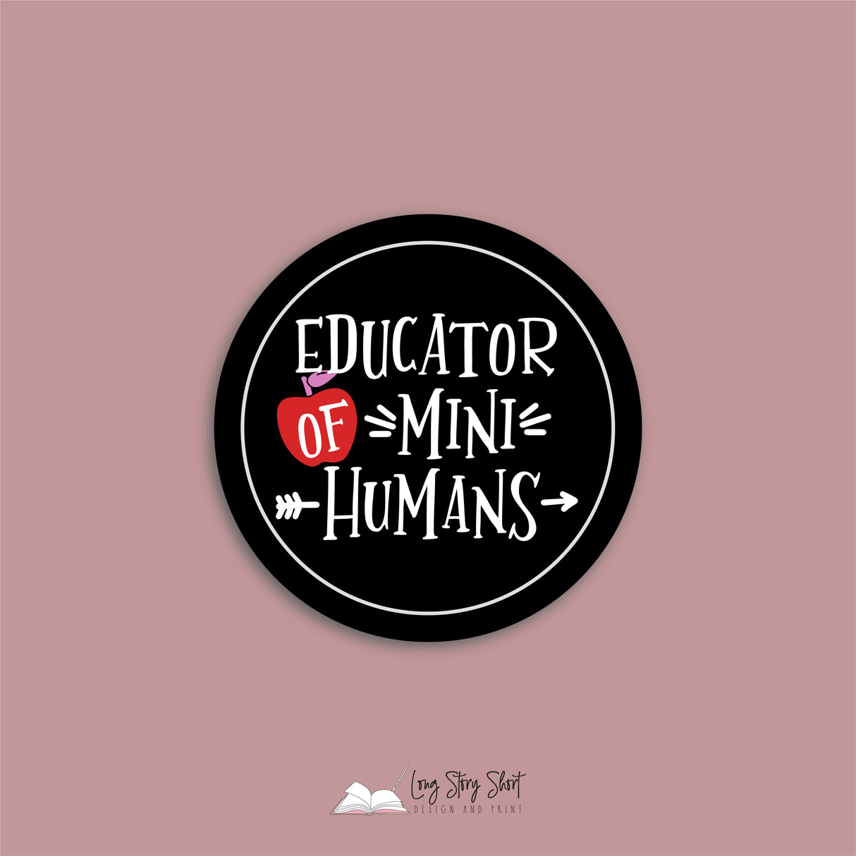 Black Teacher Thank You Round Vinyl Label Pack Matte/Gloss