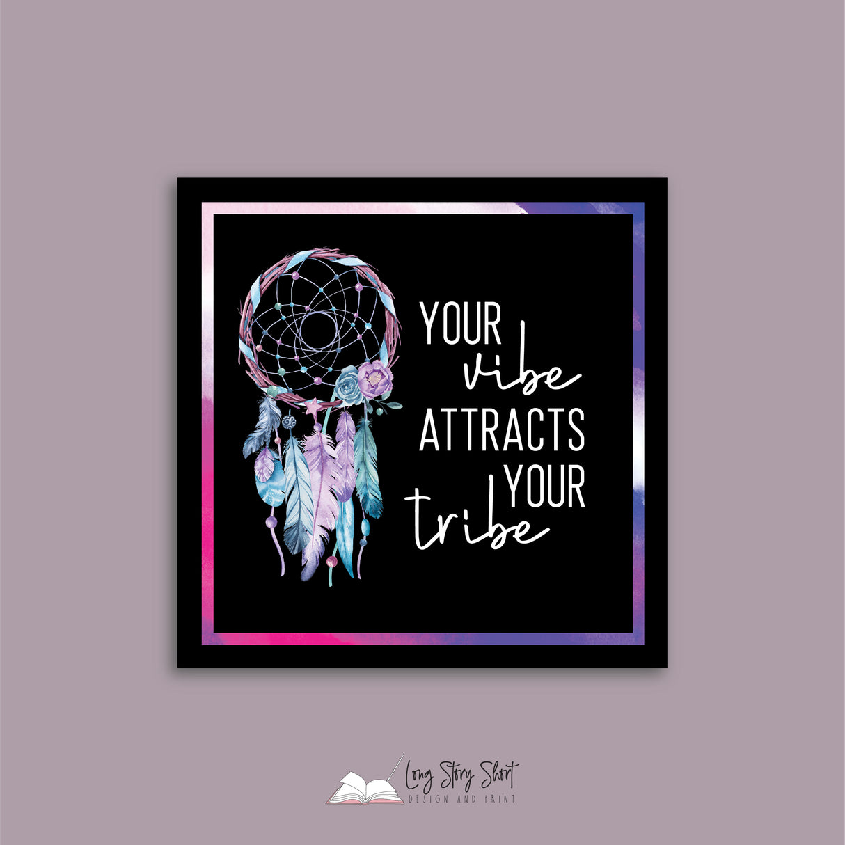 The Boho Soul Black Square Vinyl Label Pack