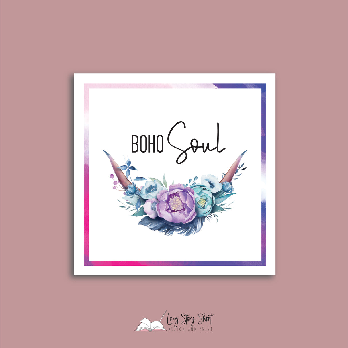 The Boho Soul White Square Vinyl Label Pack