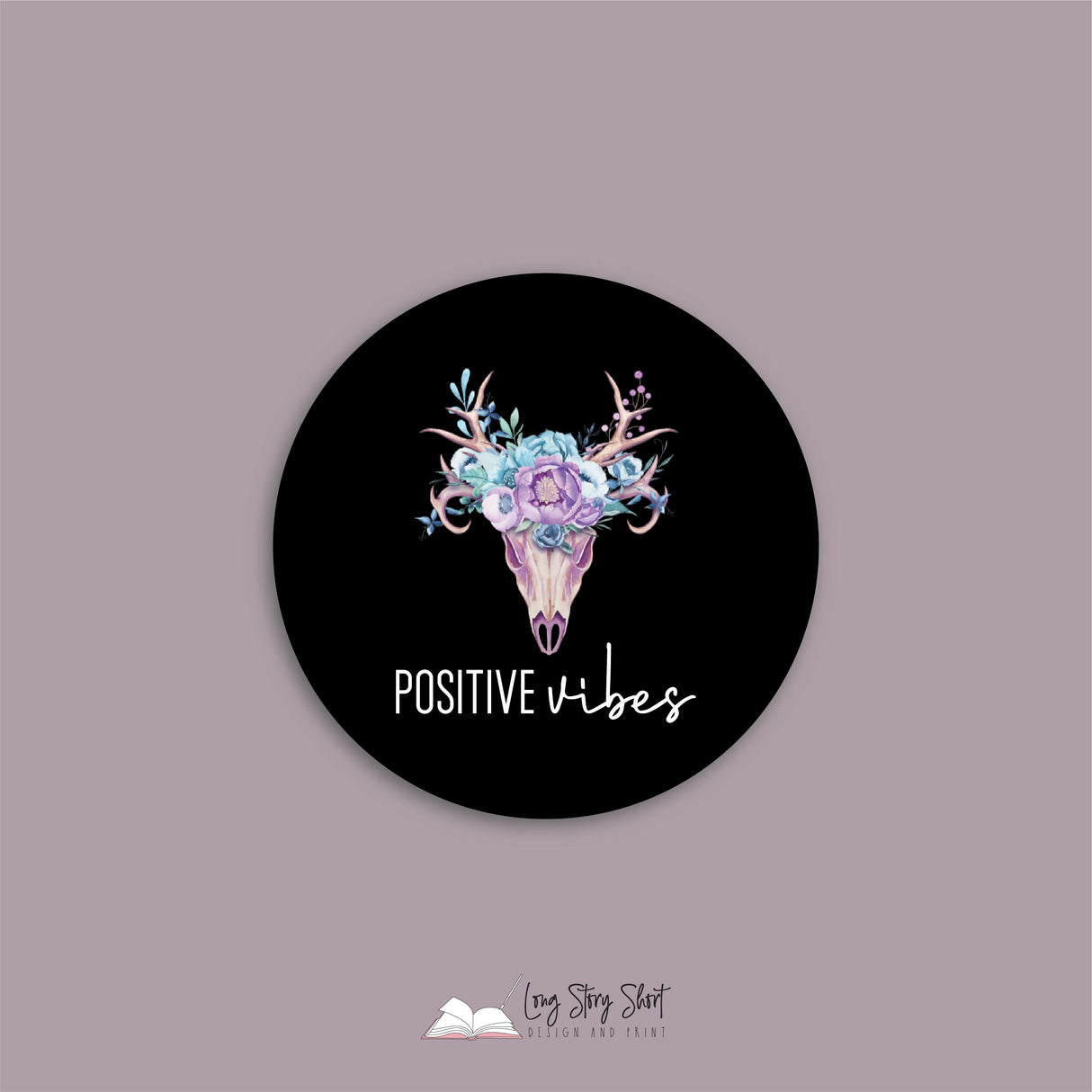 The Boho Soul Black Round Vinyl Label Pack