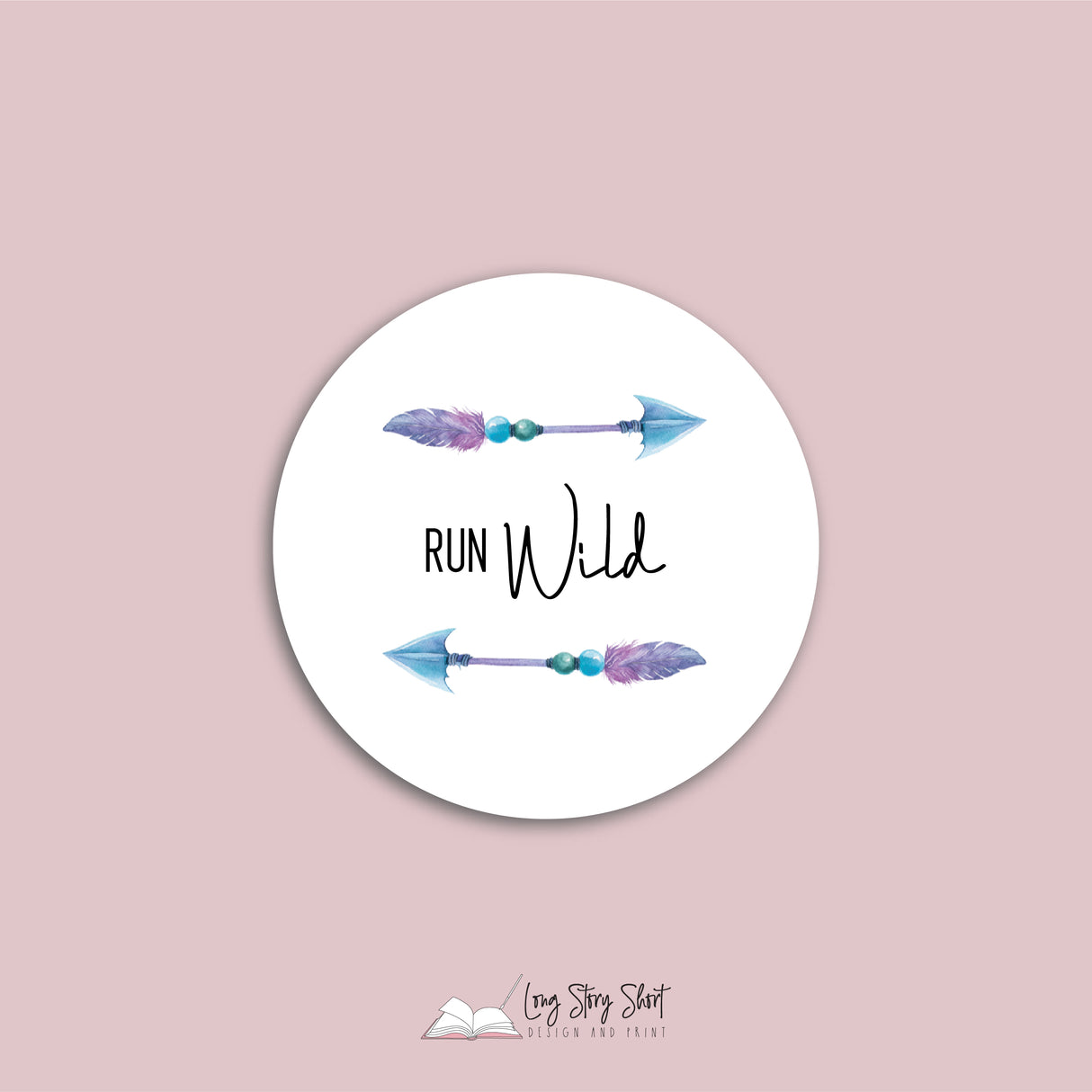 The Boho Soul White Round Vinyl Label Pack