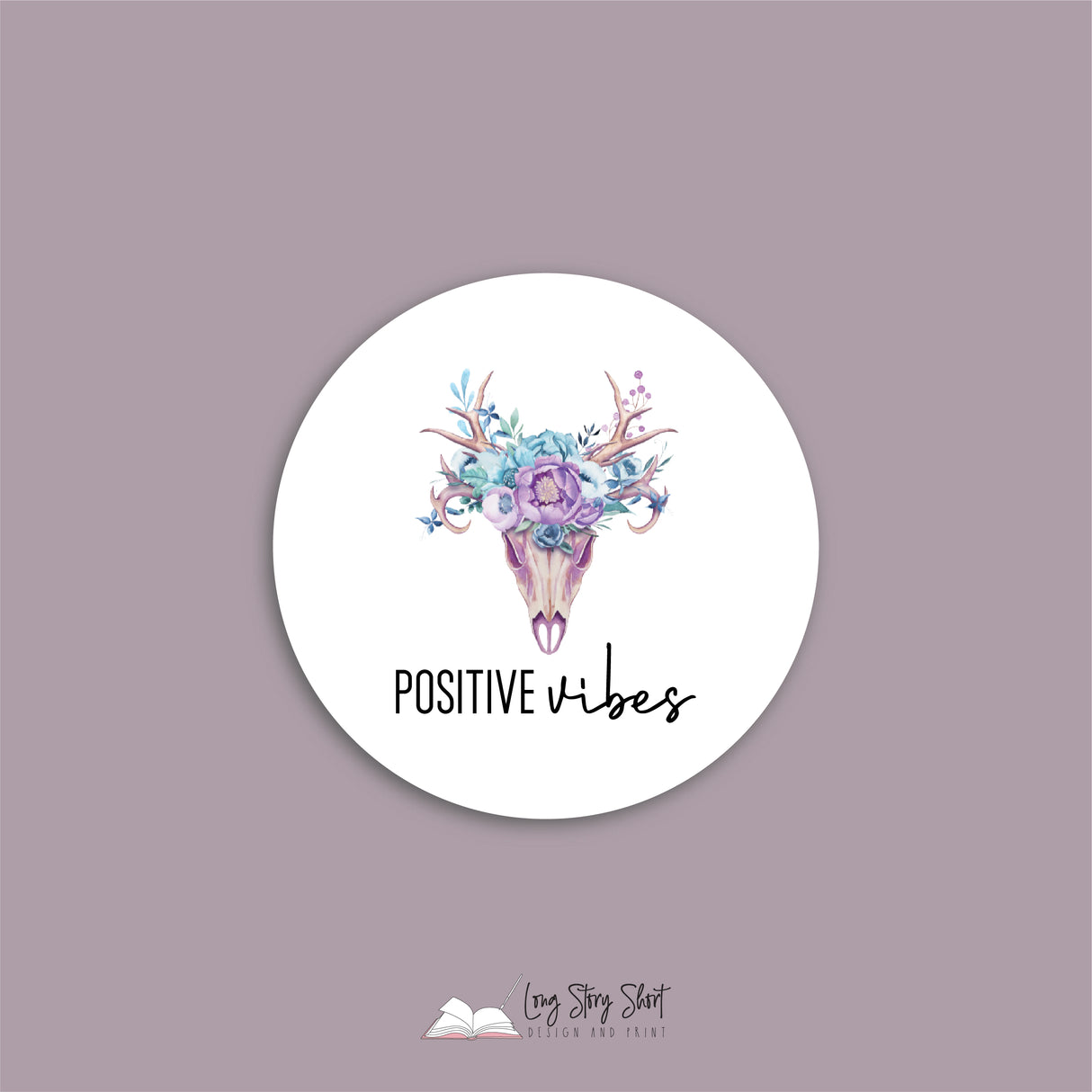 The Boho Soul White Round Vinyl Label Pack