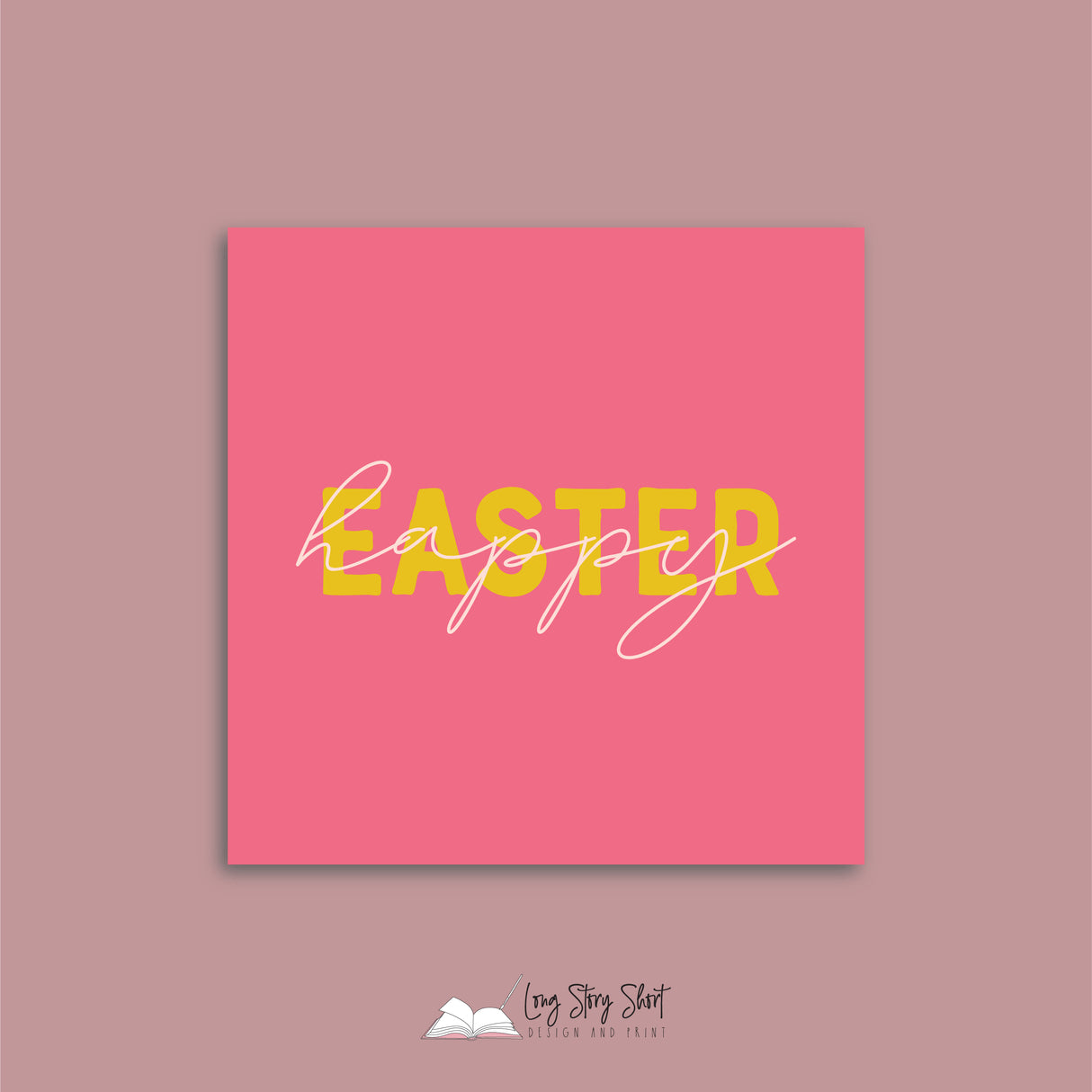 Happy Easter Vinyl Label Pack Square Matte/Gloss