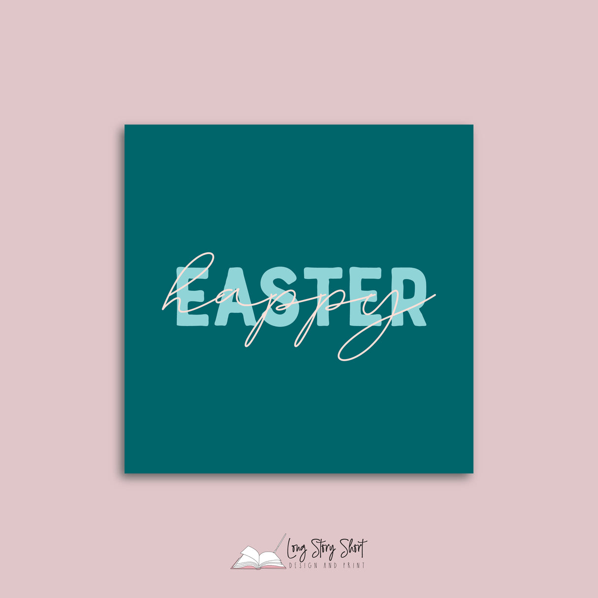 Happy Easter Vinyl Label Pack Square Matte/Gloss